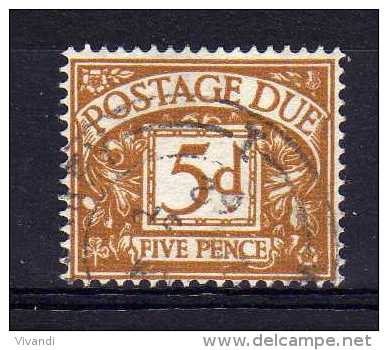 Great Britain - 1956 - 5d Postage Dues (Watermark St Edwards Crown) - Used - Tasse