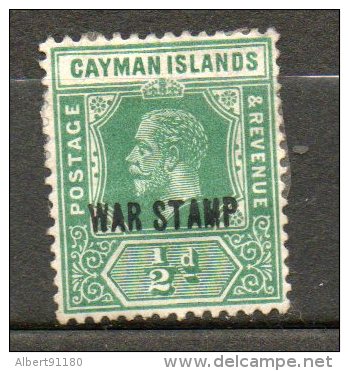 CAIMANES  Edouard VII 1/2p Vert 1919-20 N°52 - Caimán (Islas)