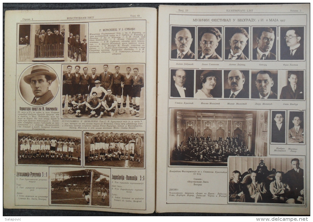 ILUSTROVANI LIST, PLAZA NA OHRIDSKOM JEZERU  1928 KRALJEVINA SHS  4 SCANS - Magazines