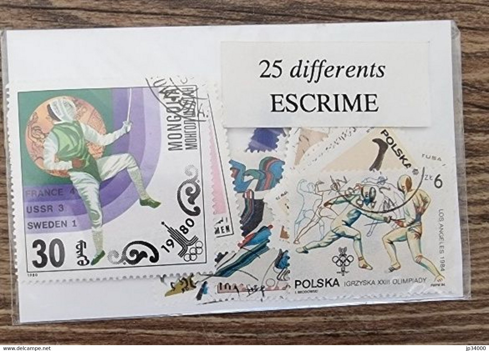 ESCRIME, Fencing, Esgrima, Lot 25 Timbres Tous Différents. Satisfaction Assurée - Fencing