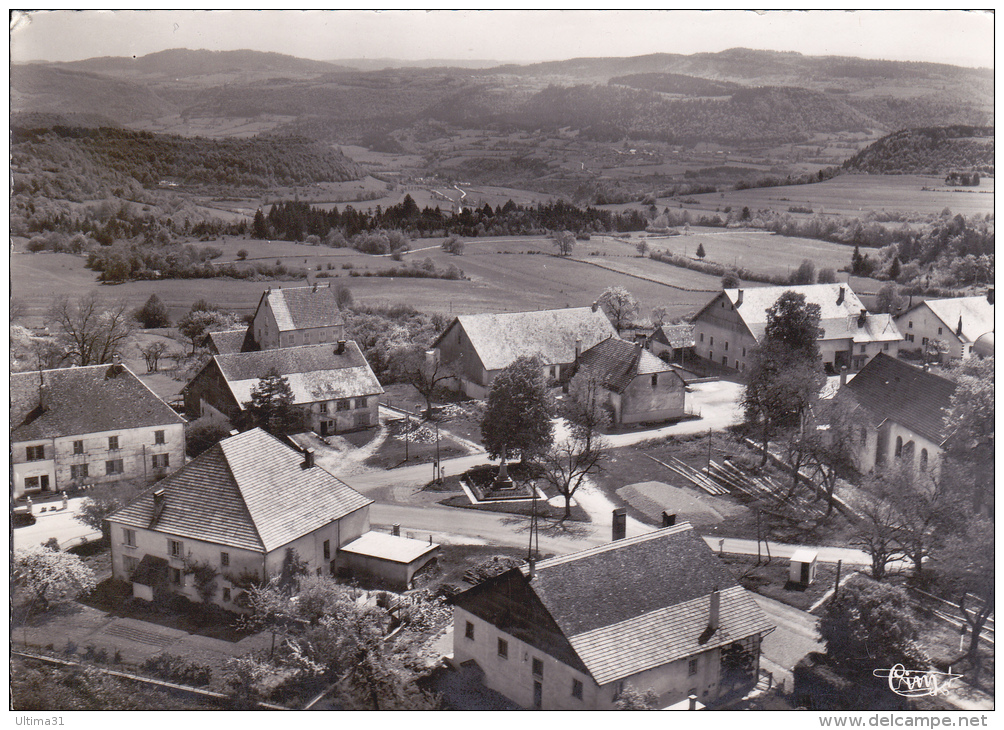 CPSM BELLEHERBE DOUBS VUE AERIENNE LA PLACE CIM - Autres & Non Classés