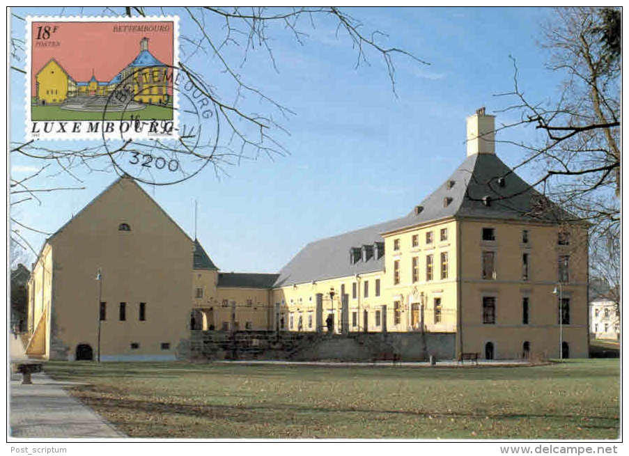 Luxembourg - Chateau De Bettembourg - Avec Timbre Du Château - Bettembourg