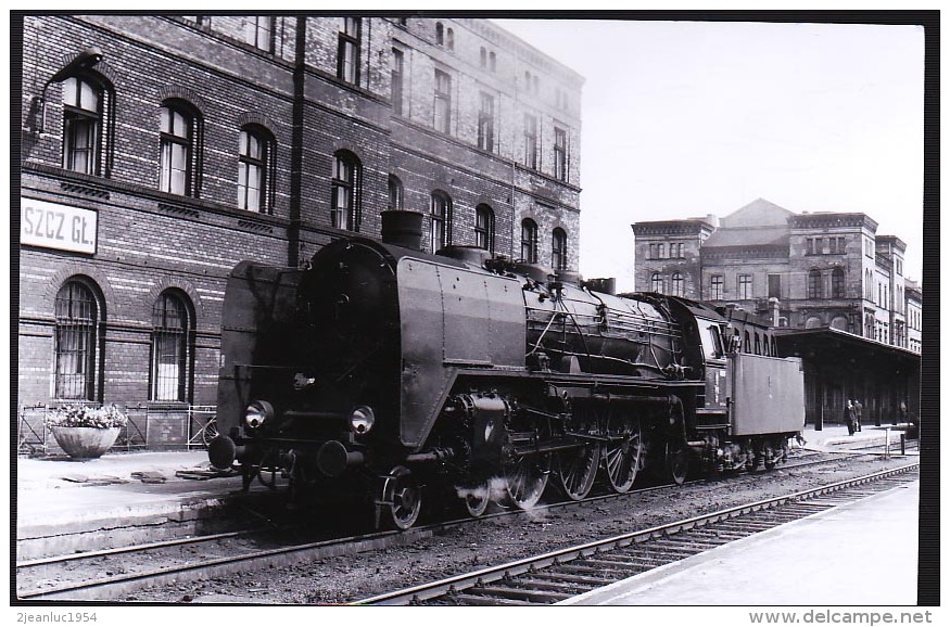 LOCOMOTIVE ALLEMANDE GARE DE PKP 231 PACIFIC ( BROMBERG EX DR - Trains