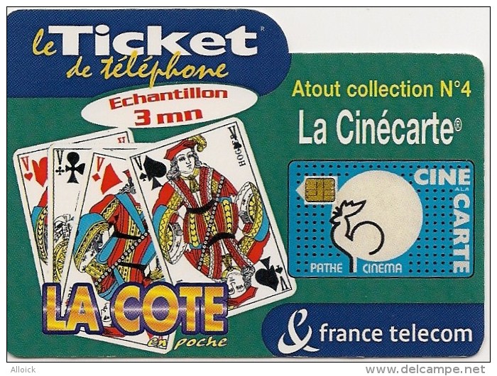 Ticket PR106 -  NEUF   -    La Côte En Poche   -  Atout Collection N°4   -      Echantillon 3mn  -  Spécimen  RARE  !!!! - Tickets FT