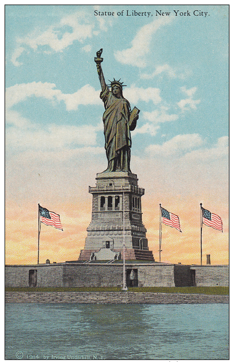 Statue Of Liberty, NEW YORK CITY, New York, 1914 - Freiheitsstatue