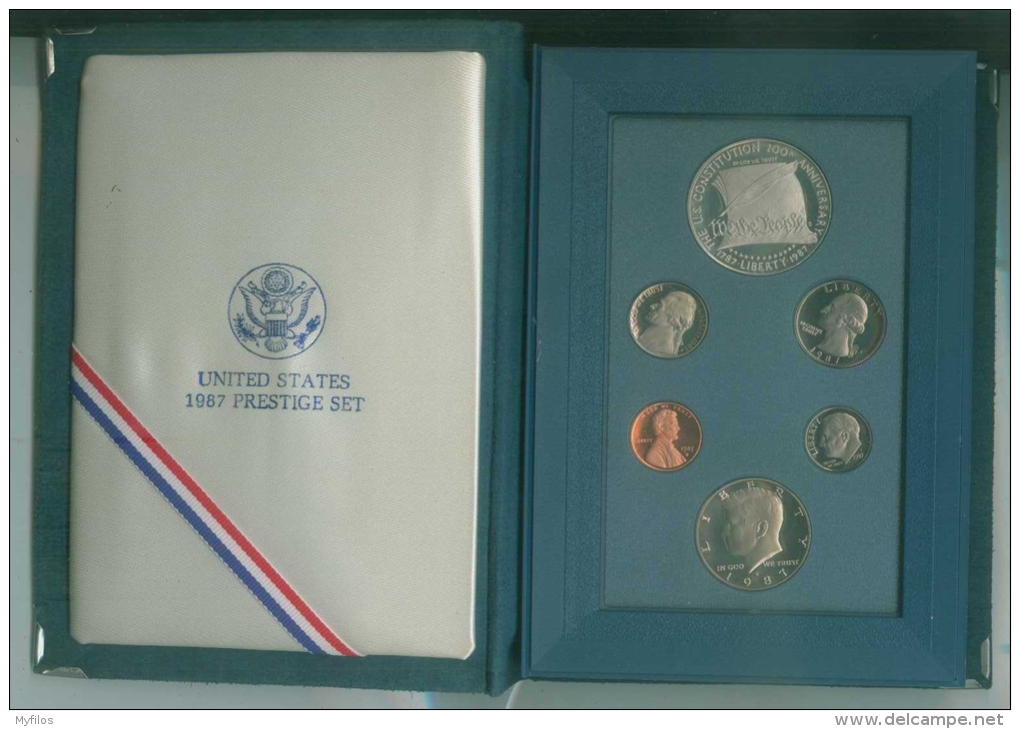 1987 USA STATI UNITI D´AMERICA  BICENTENARIO DELLA COSTITUZIONE PRESTIGE SET PROOF - Gedenkmünzen