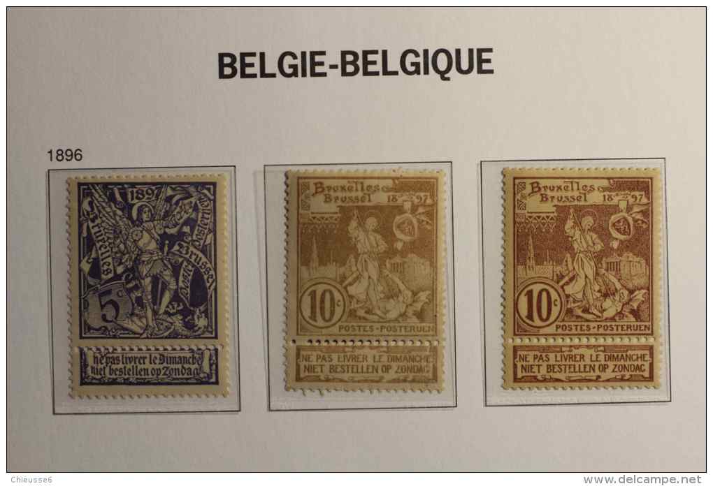 Belgique  *,  71 à 73 - 1869-1888 Lion Couché