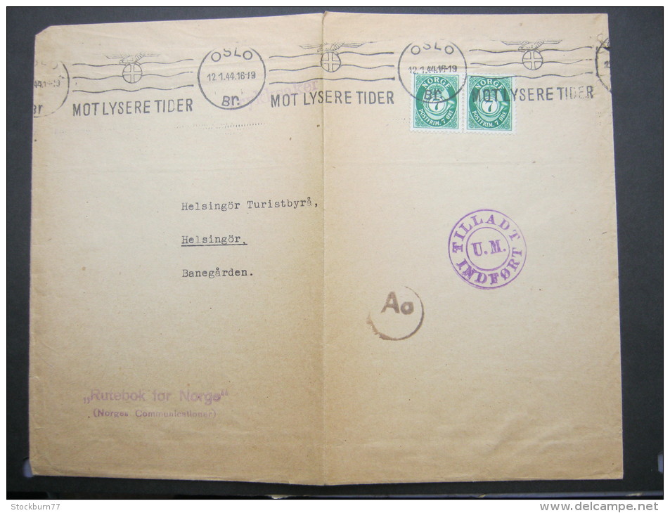 1944, Seltener Zensurstempel Auf Brief - Brieven En Documenten