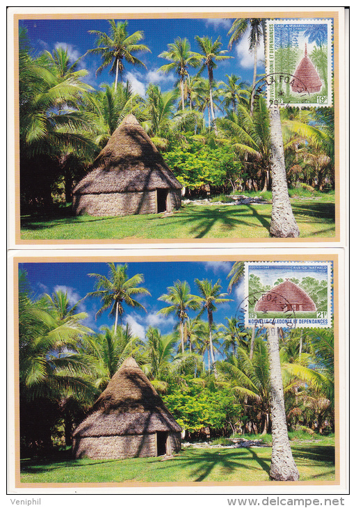 NOUVELLE-CALEDONIE - CARTES MAXIMUMS -N° 553 A 554 - Autres & Non Classés