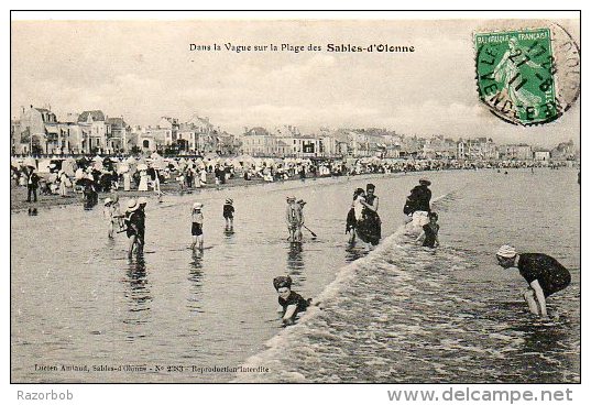 Cp175  Sables D´olonne  Vendée  La Plage 1911 - Sables D'Olonne