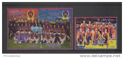 Paraguay (2012) Yv. 3109/10  /  Basketball - Baloncesto - Soccer - Football - Calcio - Basketbal