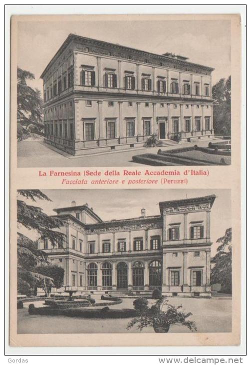 Italy - Roma - Villa Farensina - Sede De La Reale Accademia D'Italia - Onderwijs, Scholen En Universiteiten