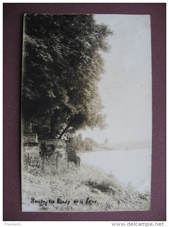 CPA PHOTO 91 SAINTRY SUR SEINE Les Bords De La Seine 1927 RARE Canton SAINT GERMAIN LES CORBEIL - Other & Unclassified