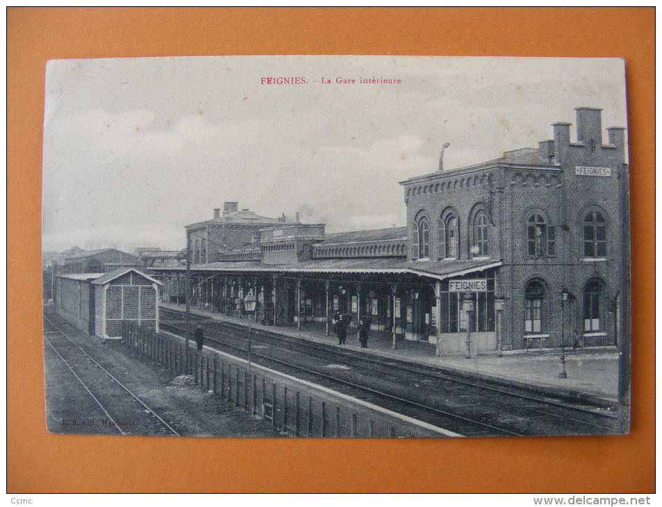 CPA Feignies (59) - La Gare Intérieure - Feignies