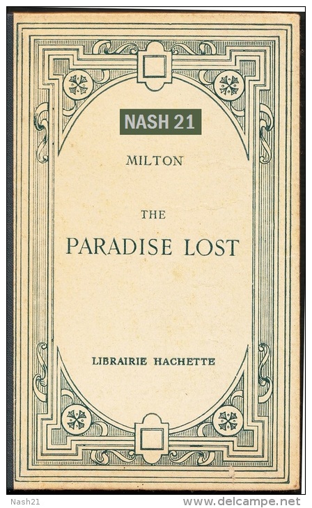 1924 -  Livre '' The Paradise Lost '' De Milton - Extraits Par P.Chauvet - Programme Scolaire De 1931 - 1900-1949