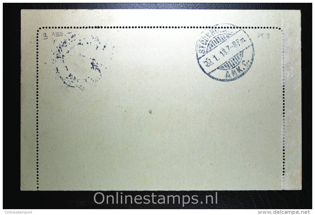 Sweden: Card Letter Kortbrief Mi K19 Stockholm Local, 1913 - Postal Stationery