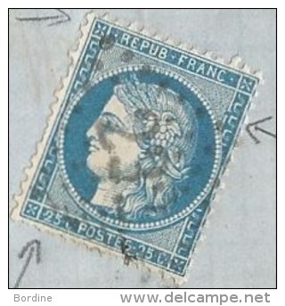 - Lettre - VAR - AUPS - GC.232 S/TP N°60 Cérès Type II - 1872 - 1871-1875 Cérès