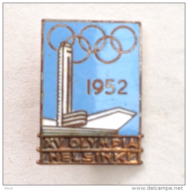 Badge Pin ZN000345 - Olympic (Olimpique) Finland Helsinki 15th Games 1952 - Jeux Olympiques