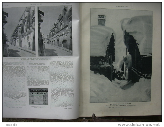 L’ILLUSTRATION 3700 SARAH BERNHARDT/ RHODES/ GRECE/ SAVOIE/ DIRIGEABLE/ NAVIGATEUR  24 Janvier 1914 - L'Illustration