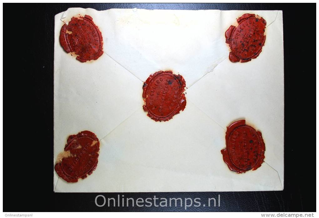 Sweden: Cover Mi. U 9 , Registered Used Upgraded With Fa 128/130, ++, 5x Waxsealed, Cut At Top - Postal Stationery