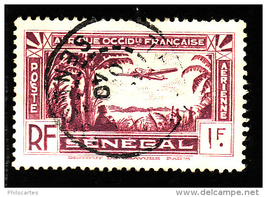 SENEGAL  1935  -  PA 3  -  Oblitéré - Poste Aérienne