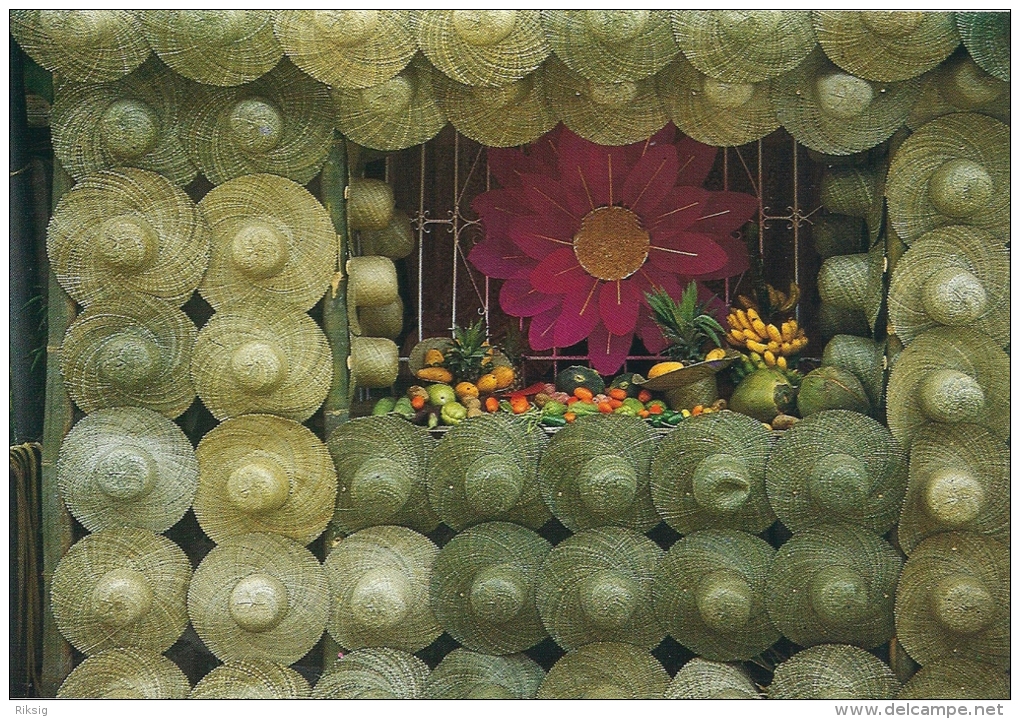 Pahiyas-Lucban, Quezon.  Decorated Homes.     Philliphines.  # 690 # - Philippines