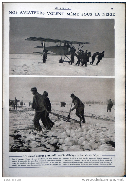 LE MIROIR N° 168 / 11-02-1917 IVERNIA ESCADRILLE CIGOGNES AVIATEUR GUYNEMER TUNISIE GABES JOFFRE MOEVE CHIEN RÉGIMENT