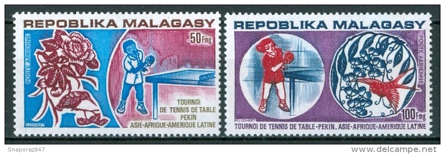 1974 Madagascar Sport Ping Pong Set MNH** -B108 - Tennis Tavolo
