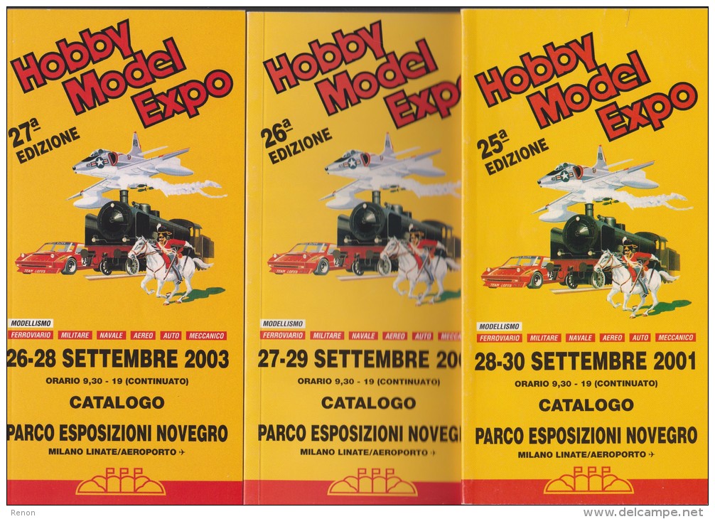 Lotto 3 Cataloghi Fiera Modellismo Novegro 2001-2002-2003 - Modelismo