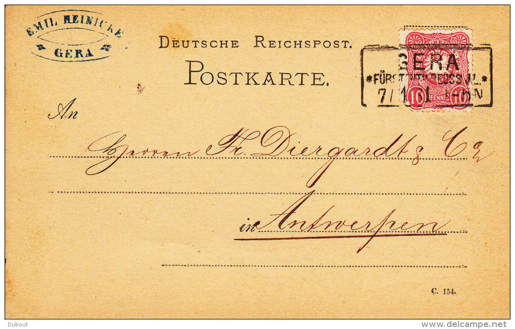 GERA POSTKARTE 1881 (Z173) - Gera