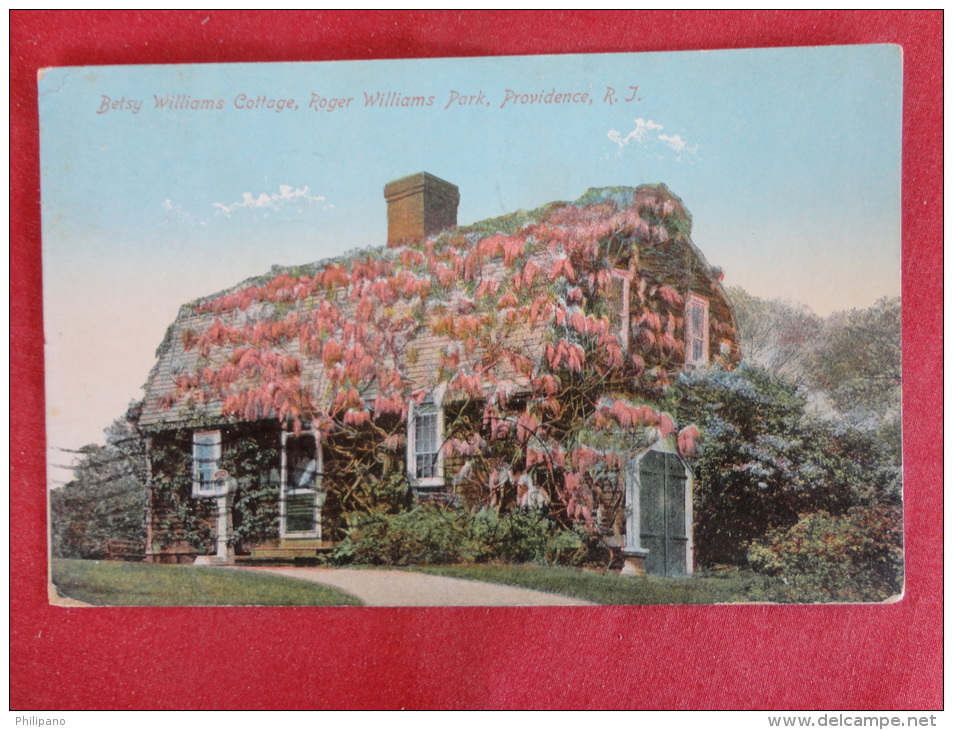 Providence,RI--Betsy Williams Cottage--cancel 1909--PJ 300 - Autres & Non Classés