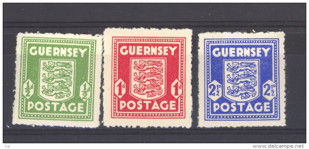 Allemagne  -  Guernesey  :  Mi  1-3  ** - Occupation 1938-45