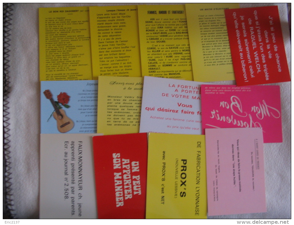 LOT DE 13 CARTES ..MESSAGES...(5 Christian Brocard). - 5 - 99 Cartes