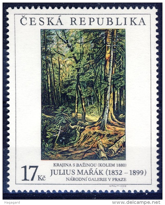 ##Czech Republic 1999. Art. Painting. Peinture. Gemälde. Michel 237. MNH(**) - Unused Stamps