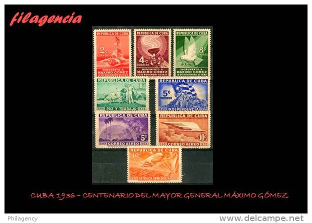 CUBA MINT. 1936-03 CENTENARIO DEL MAYOR GENERAL MÁXIMO GÓMEZ - Neufs