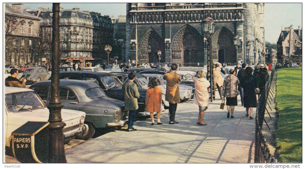 Paris: SIMCA 1000 & 9 ARONDE, RENAULT 4CV & 8, CITROËN DS & 2CV Etc - Auto/Car/Voiture - France - PKW