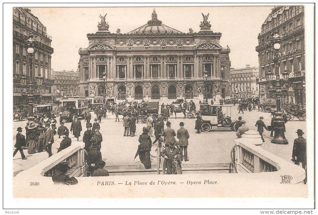 Paris, Le Place De L'opera. - Plazas