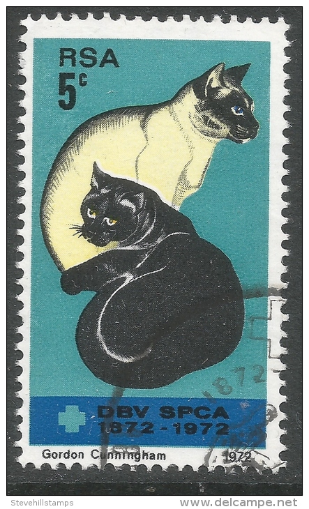 South Africa. 1972 Centenary Of Societies For The Prevention Of Cruelty To Animals.  5c Used - Gebraucht