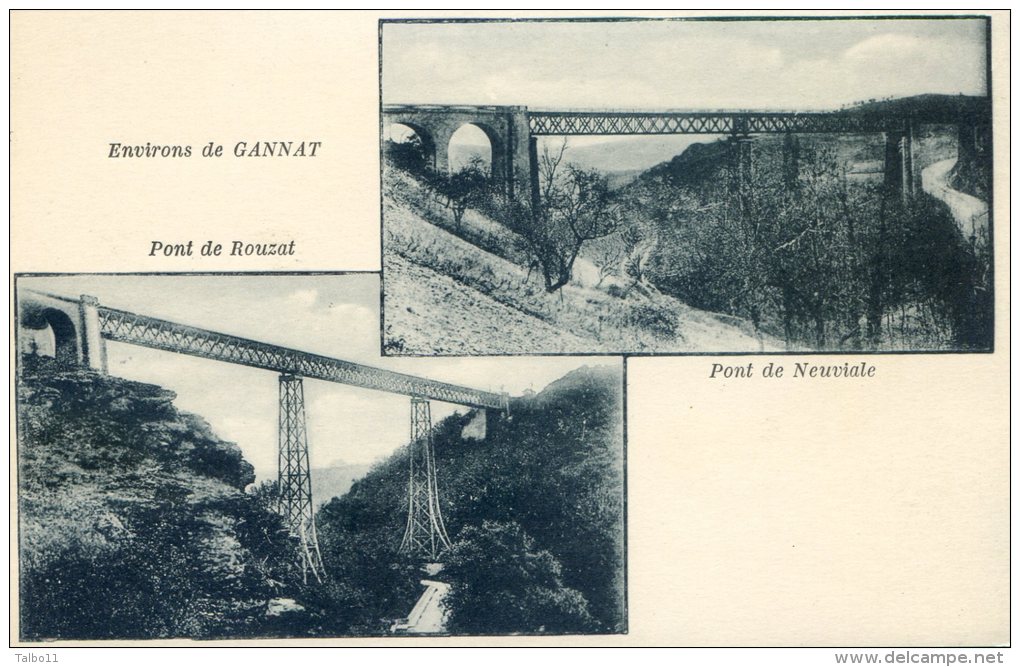 Environs De Gannat - Pont De Rouzat Et Pont De Neuviale - Autres & Non Classés