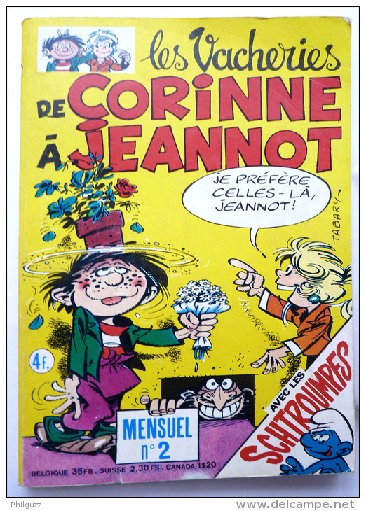 PETIT FORMAT LES VACHERIES DE CORINNE A JEANNOT N°2 - LES SCHTROUMPFS - Corinne Et Jeannot