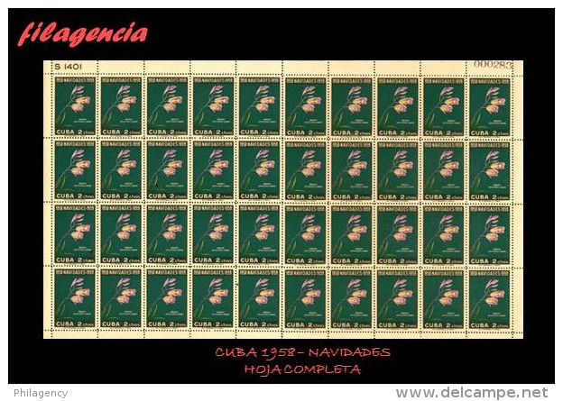 CUBA. PLIEGOS. 1958-12 NAVIDADES. SERIE COMPLETA - Unused Stamps
