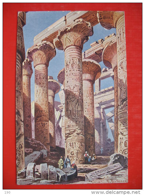 F.Perlberg:Tempel In Karnak - Perlberg, F.
