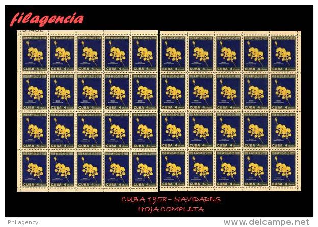 CUBA. PLIEGOS. 1958-12 NAVIDADES. SERIE COMPLETA - Unused Stamps