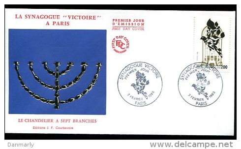 FDC 7/02/88 : Synagogue  Victoire - Judaisme