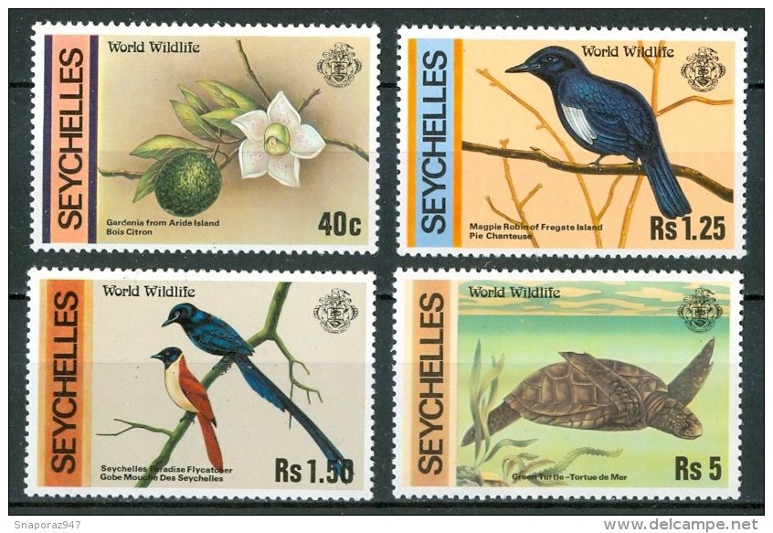 1991 Seychelles Fauna Animali Animals Animaux Set MNH** Po91 - Seychelles (1976-...)