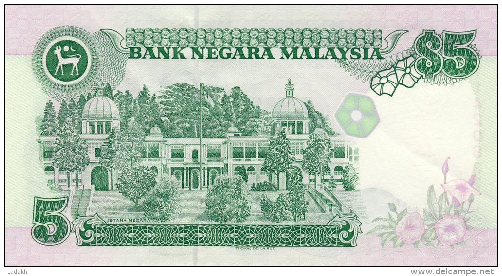 BILLET # MALAYSIE # 1986/89 # PICK 28 # 5 RINGGIT  # CIRCULE # - Malasia