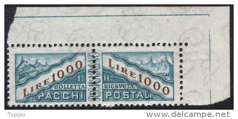 SAN MARINO  - PARCE&#268; In PAIR  - **MNH - 1967 - Parcel Post Stamps