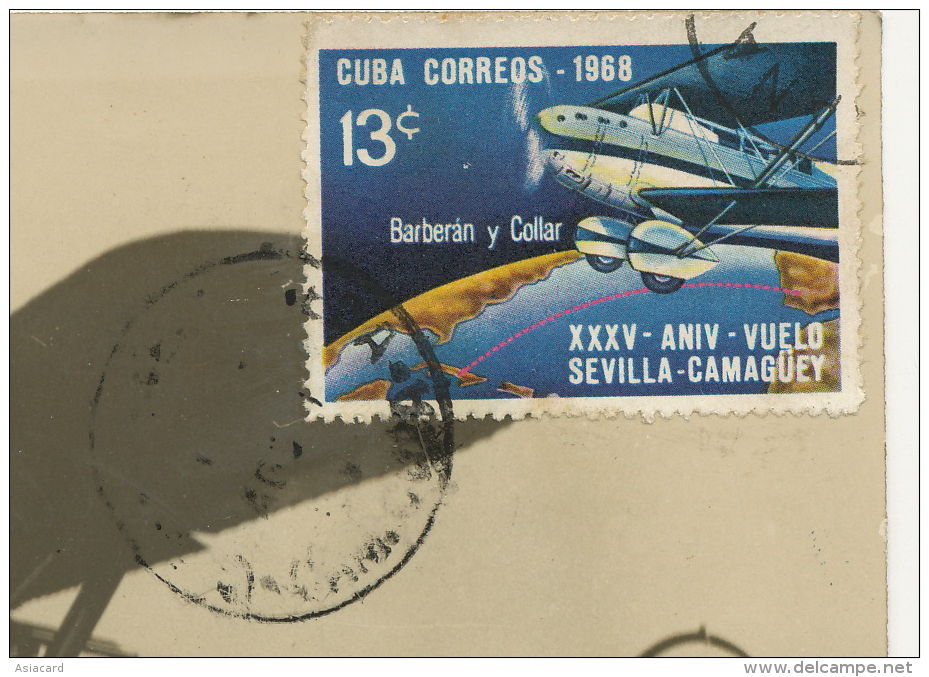 Real Photo Avion Cuatro Vientos Piloteado Barberan Y Collar Espana Desaparecido 1933 - Cuba