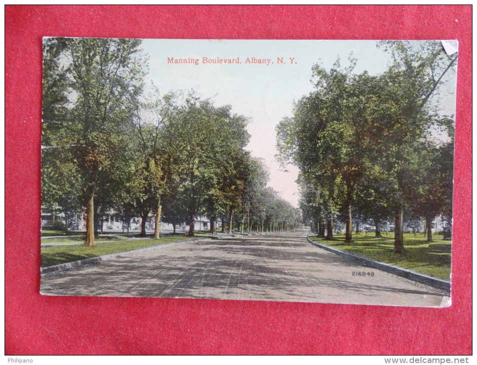 New York  Albany  Manning Blvd. 1914 Cancel     1106 - Albany