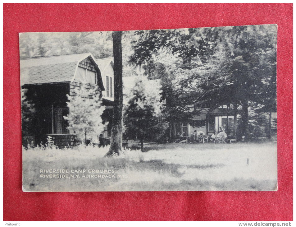 New York  Adirondack   Riverside Camp Grounds Riverside NY 1947 Cancel    Ref--1107 - Adirondack